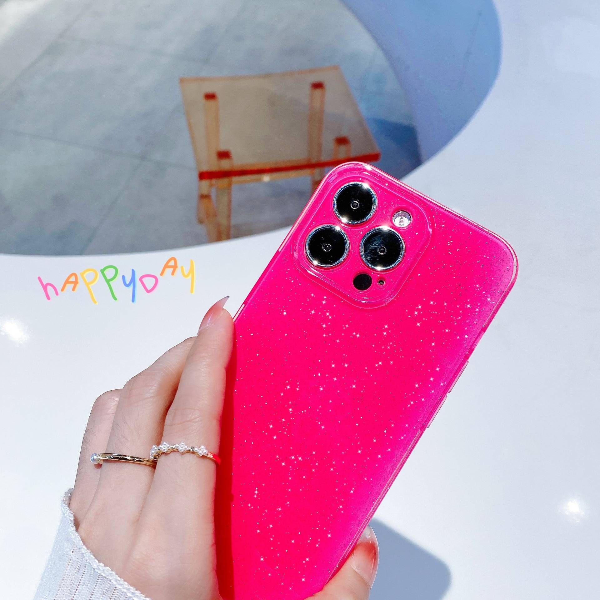 60179 iPhone 11 защитная крышка-чехол, "Блестки"