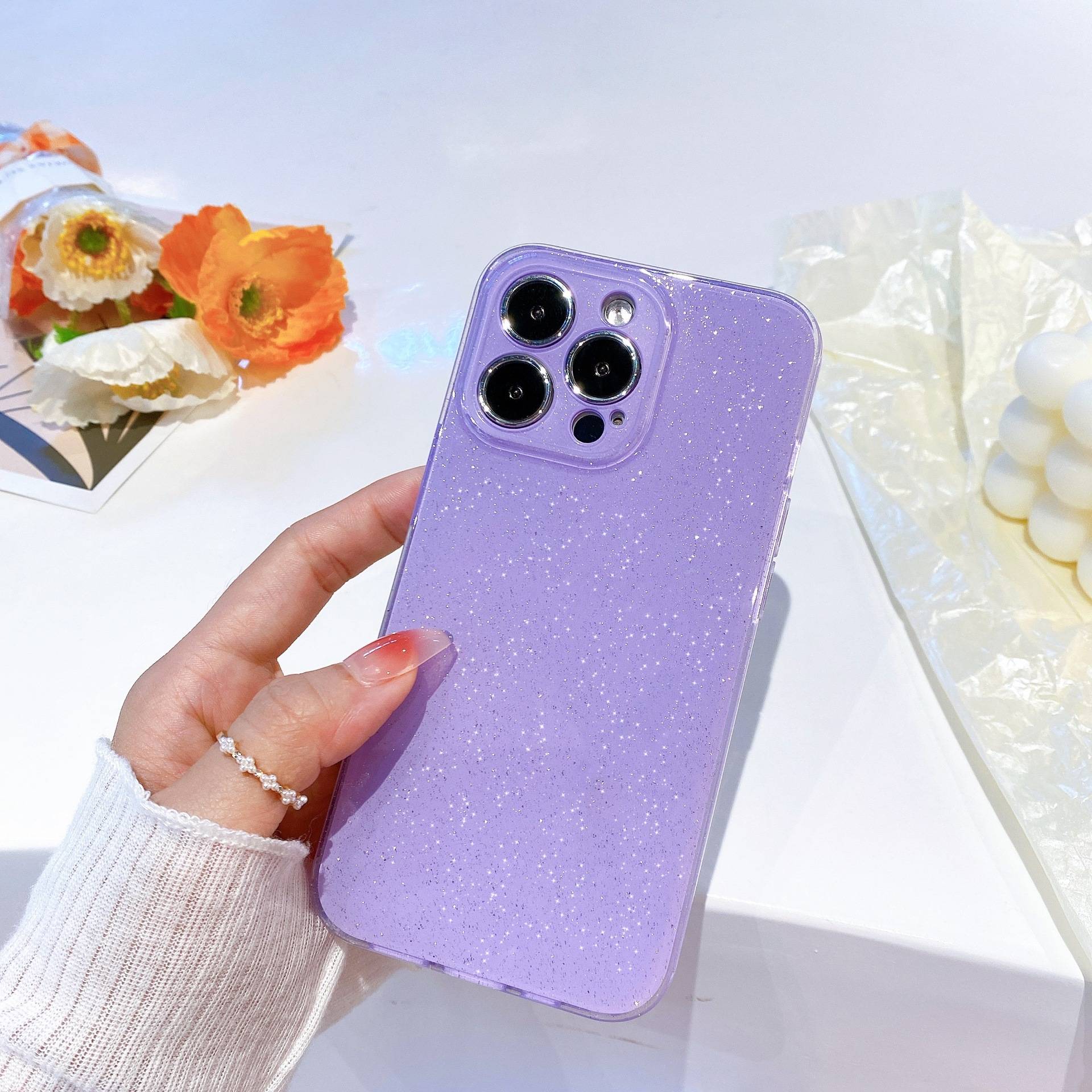 60179 iPhone 11 защитная крышка-чехол, "Блестки"
