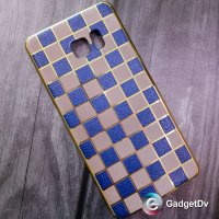 8682 SamsungA7 (2016) Защитная крышка силиконовая (синий)