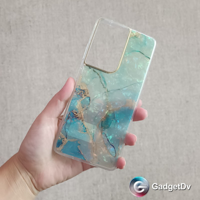 23278 Samsung S21 Ultra защитная крышка-чехол, мрамор