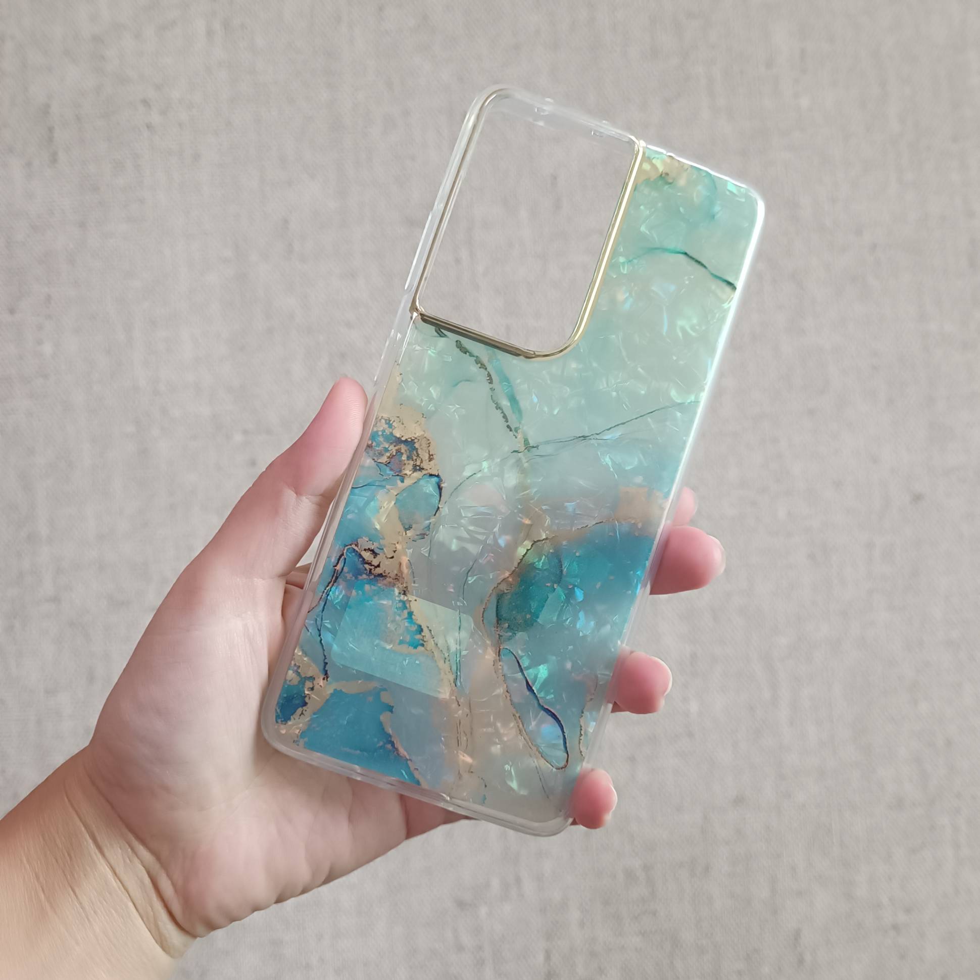 23278 Samsung S21 Ultra защитная крышка-чехол, мрамор