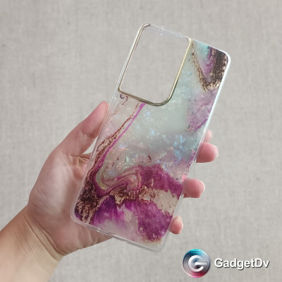 23278 Samsung S21 Ultra защитная крышка-чехол, мрамор