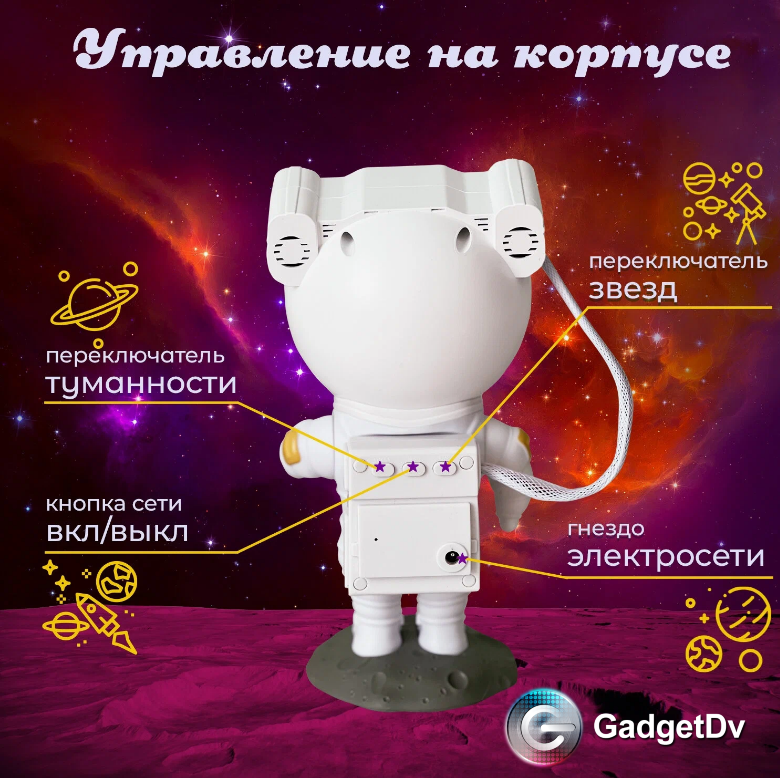 23377 Ночник-проектор "Космонавт" 18264