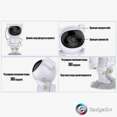 23377 Ночник-проектор  "Космонавт" 18264