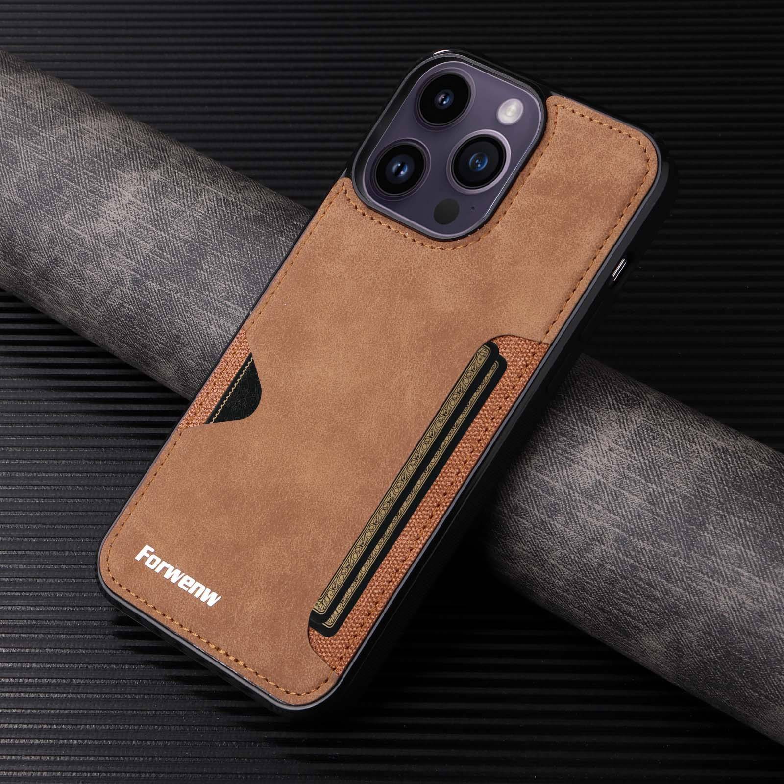 23628 Защитная крышка iPhone 15 Pro Max с картхолдером, кож.