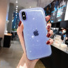 28025 iPhone 15 ProMax защитная крышка-чехол,прозрачный с блестками