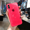 28025 iPhone 15 ProMax защитная крышка-чехол,прозрачный с блестками