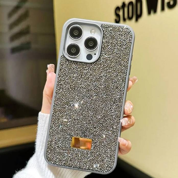 35010 iPhone 16 ProMax защитная крышка-чехол Swarovski