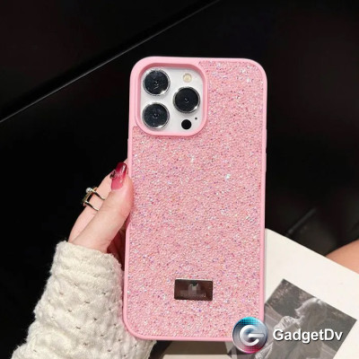 35010 iPhone 16 ProMax защитная крышка-чехол Swarovski