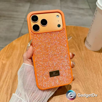 35010 iPhone 16 ProMax защитная крышка-чехол Swarovski