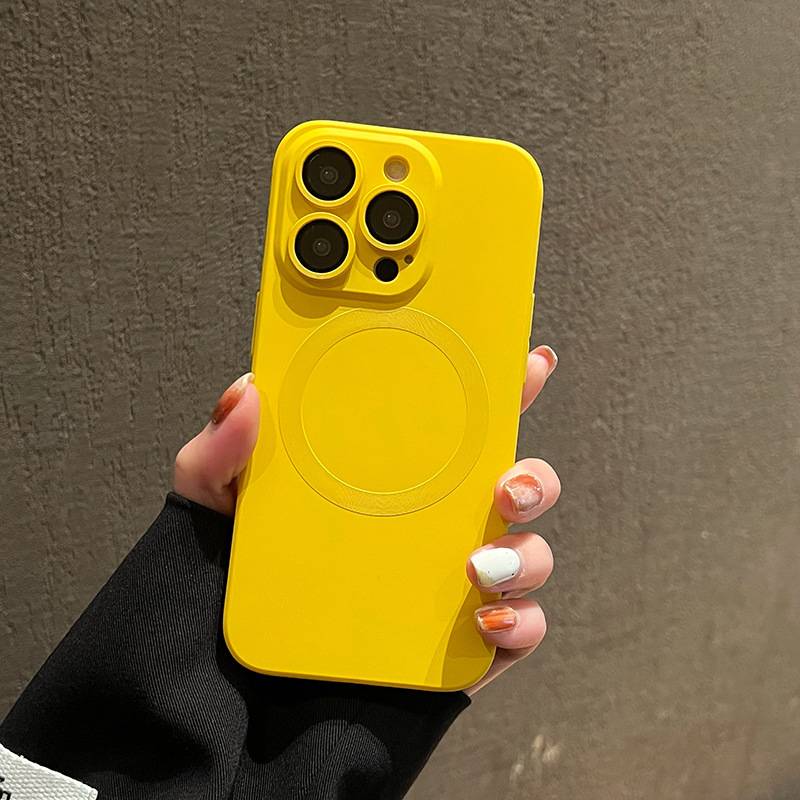 22078 iPhone13 ProMax защитная крышка-чехол, магнитная, силикон.