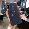 28026 iPhone 14Pro Max защитная крышка-чехол, прозрачный с блестками