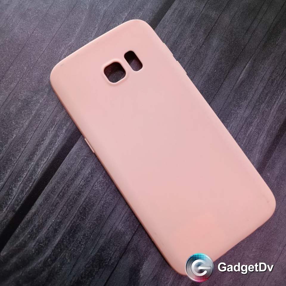2404 Galaxy S7 Edge Защитная крышка силиконовая (розовый)