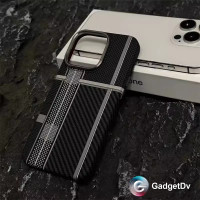 32074 Защитная крышка iPhone 15Pro под карбон MagSafe