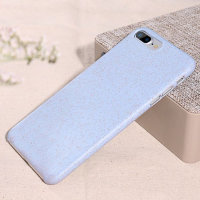 5124 iPhone X Защитная крышка пшенично волокнистый материал (голубой)