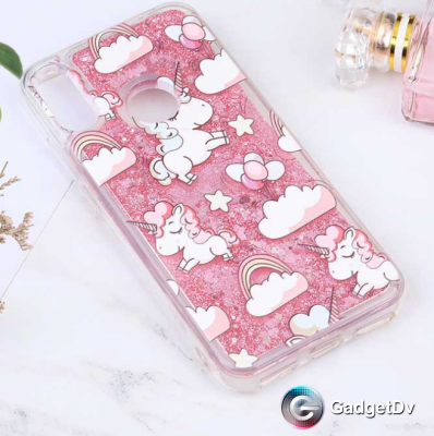 60302 Защитная крышка Honor 10lite, сыпучие блестки