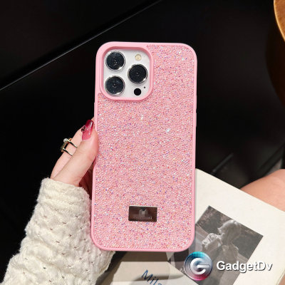 26828  iPhone 15 ProMax защитная крышка- чехол Swarovski