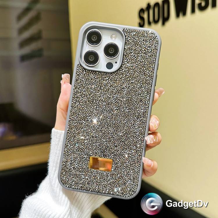 26828 iPhone 15 ProMax защитная крышка- чехол Swarovski