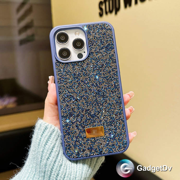 26828 iPhone 15 ProMax защитная крышка- чехол Swarovski