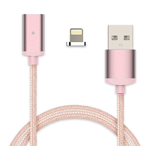 1298 Кабель micro USB 1m (розовое золото) магнит