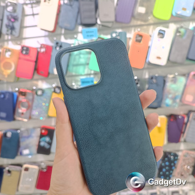 29004  iPhone 15 ProMax защитная крышка-чехол, однотонный под кожу