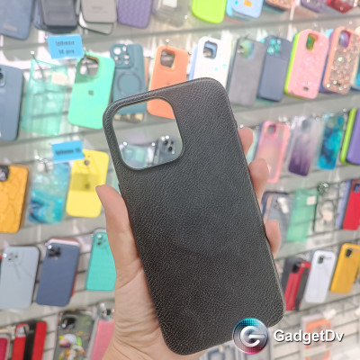 29004  iPhone 15 ProMax защитная крышка-чехол, однотонный под кожу