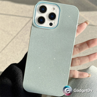 38110  iPhone 15 ProMax защитная крышка-чехол, мелкие блестки