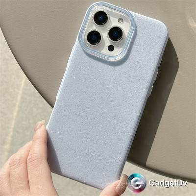 38110  iPhone 15 ProMax защитная крышка-чехол, мелкие блестки