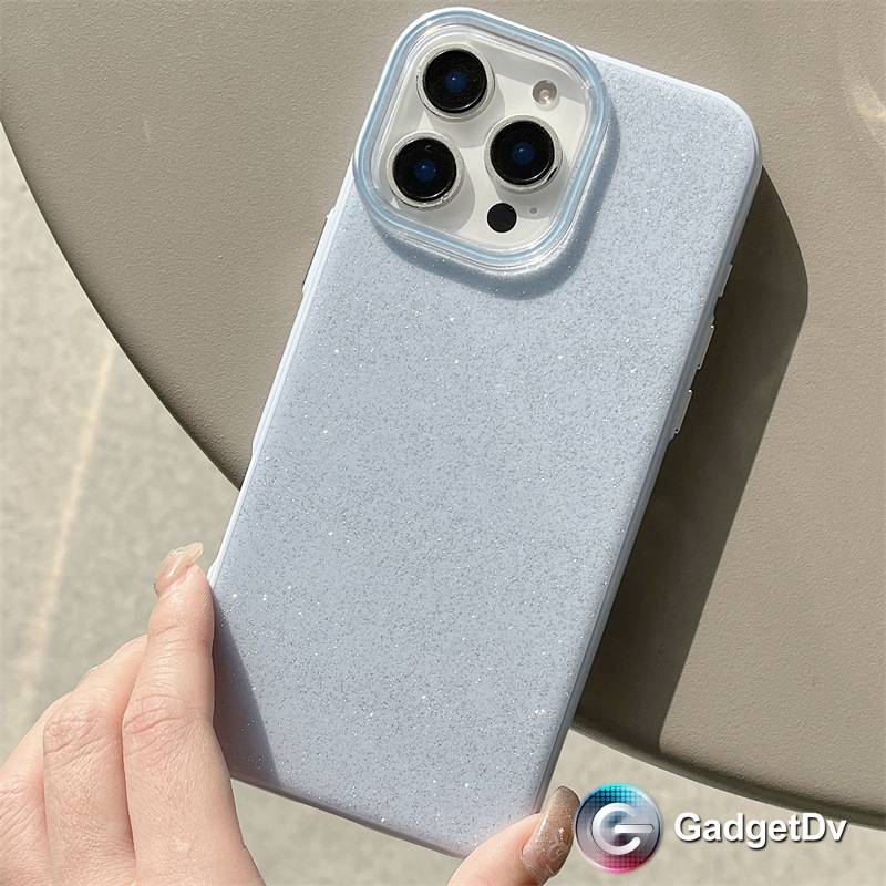 38110 iPhone 15 ProMax защитная крышка-чехол, мелкие блестки