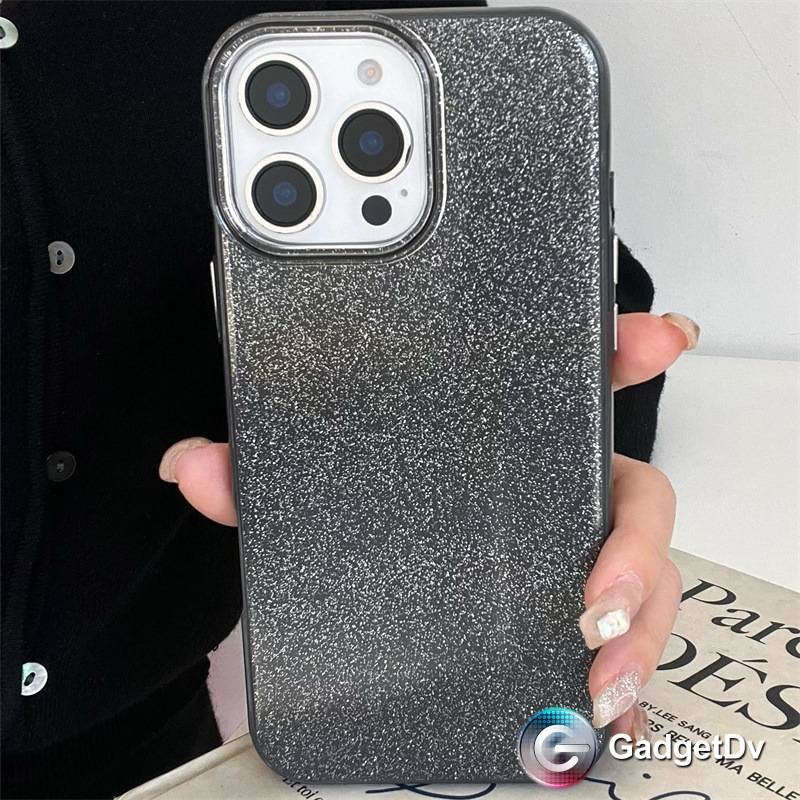 38110 iPhone 15 ProMax защитная крышка-чехол, мелкие блестки