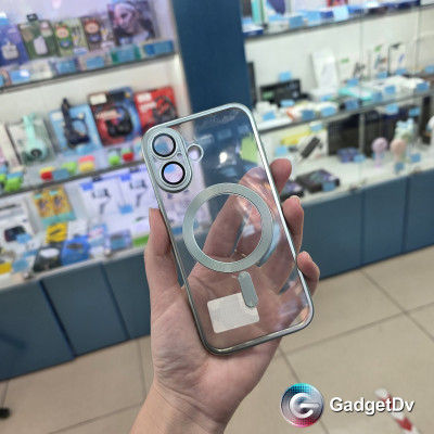 38410 iPhone 16 защитная крышка-чехол прозрачная с окантовкой