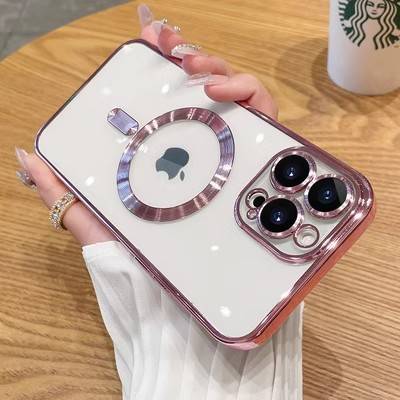 38410 iPhone 16 защитная крышка-чехол прозрачная с окантовкой