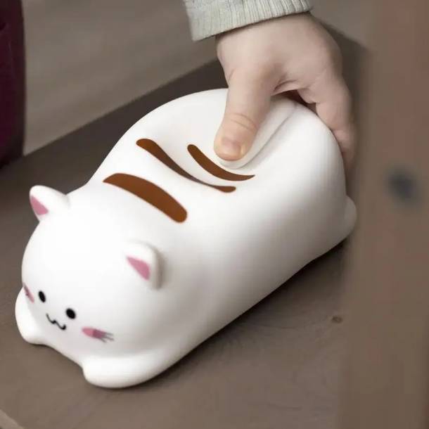 23380 Светильник-ночник "Котик лежачий", с аккумулятором