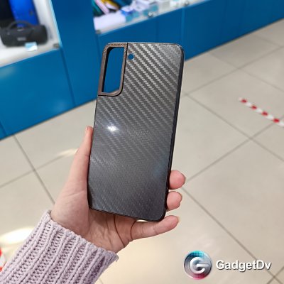 30022 Samsung S21FE защитная крышка-чехол, карбон