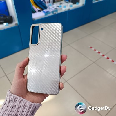 30022 Samsung S21FE защитная крышка-чехол, карбон