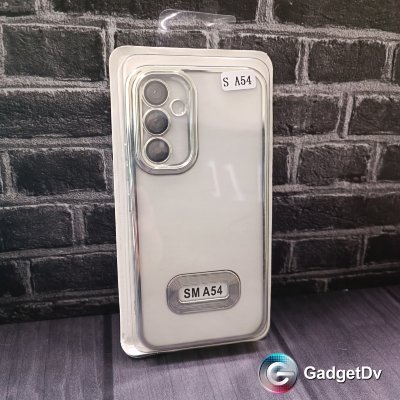 23534 Samsung A54 защитная крышка-чехол, с цветной окантовкой