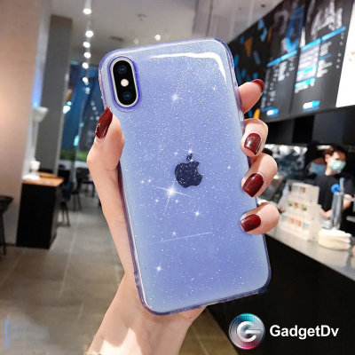 28029  iPhone13 ProMax защитная крышка-чехол, прозрачная с блестками