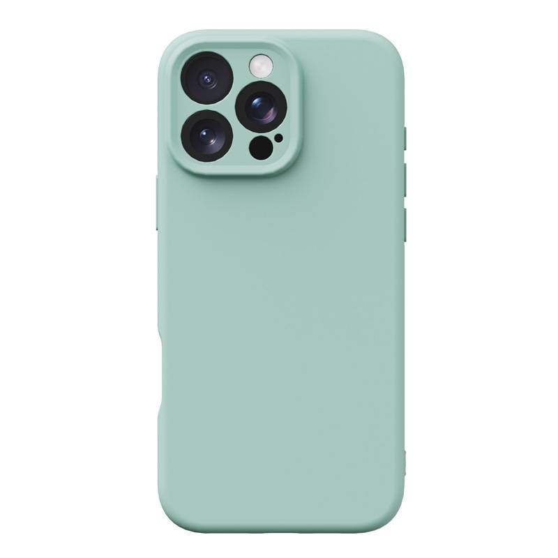 38112 iPhone 16 ProMax защитная крышка-чехол однотонный силикон