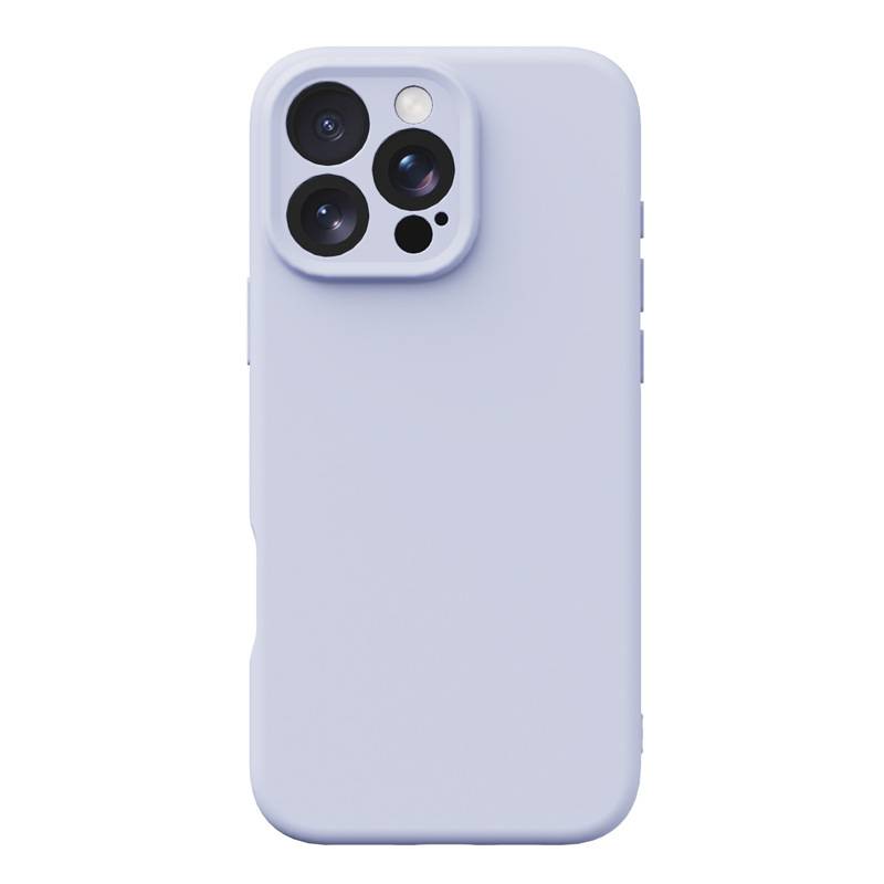 38112 iPhone 16 ProMax защитная крышка-чехол однотонный силикон