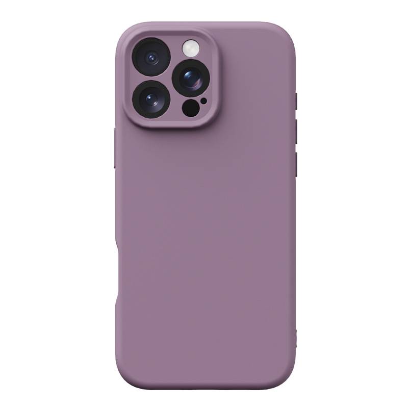 38112 iPhone 16 ProMax защитная крышка-чехол однотонный силикон