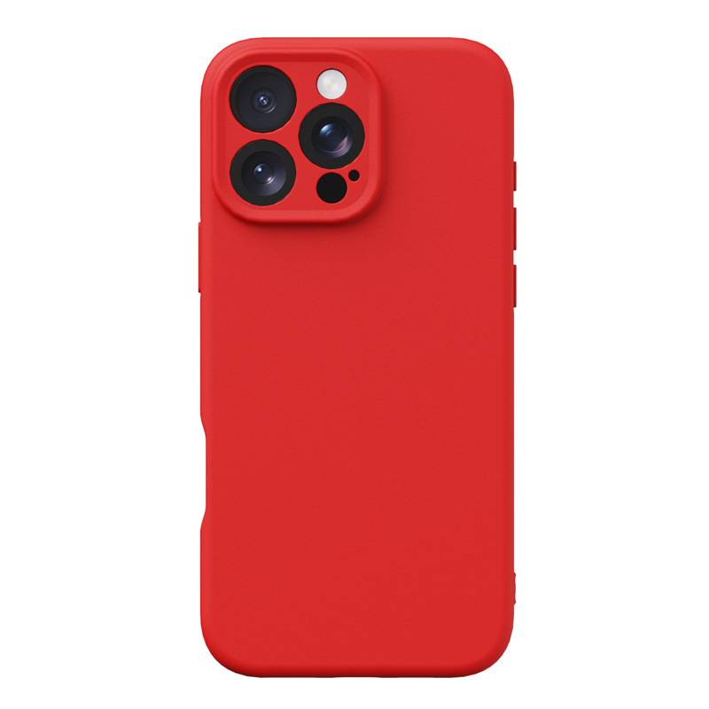 38112 iPhone 16 ProMax защитная крышка-чехол однотонный силикон