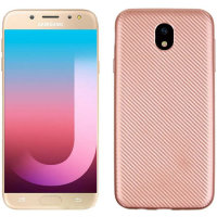 5052 Galaxy J7 (2017) Защитная крышка силиконовая (розовое золото)