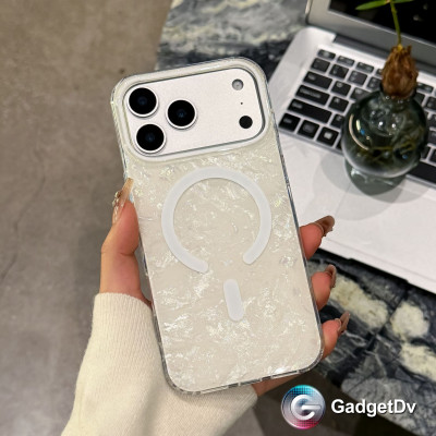 38842 iPhone 17Pro защитная крышка-чехол перелив с MagSafe