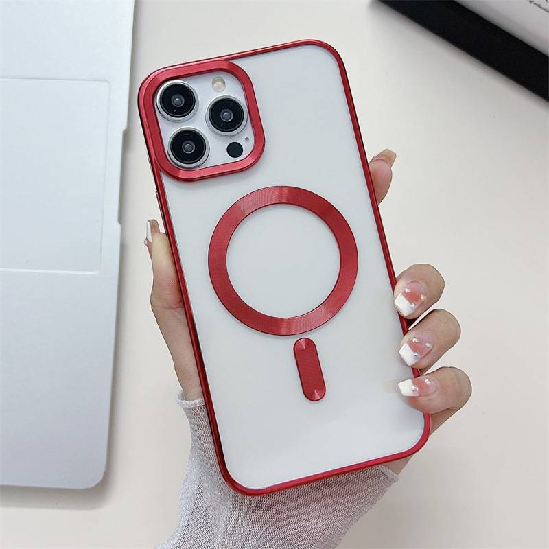 27027 iPhone 15 защитная крышка-чехол, магнитная с окантовкой