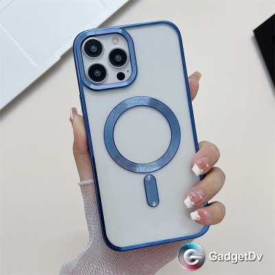 27027  iPhone 15 защитная крышка-чехол, магнитная с окантовкой
