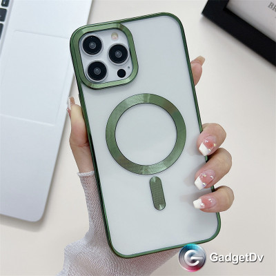 27027  iPhone 15 защитная крышка-чехол, магнитная с окантовкой