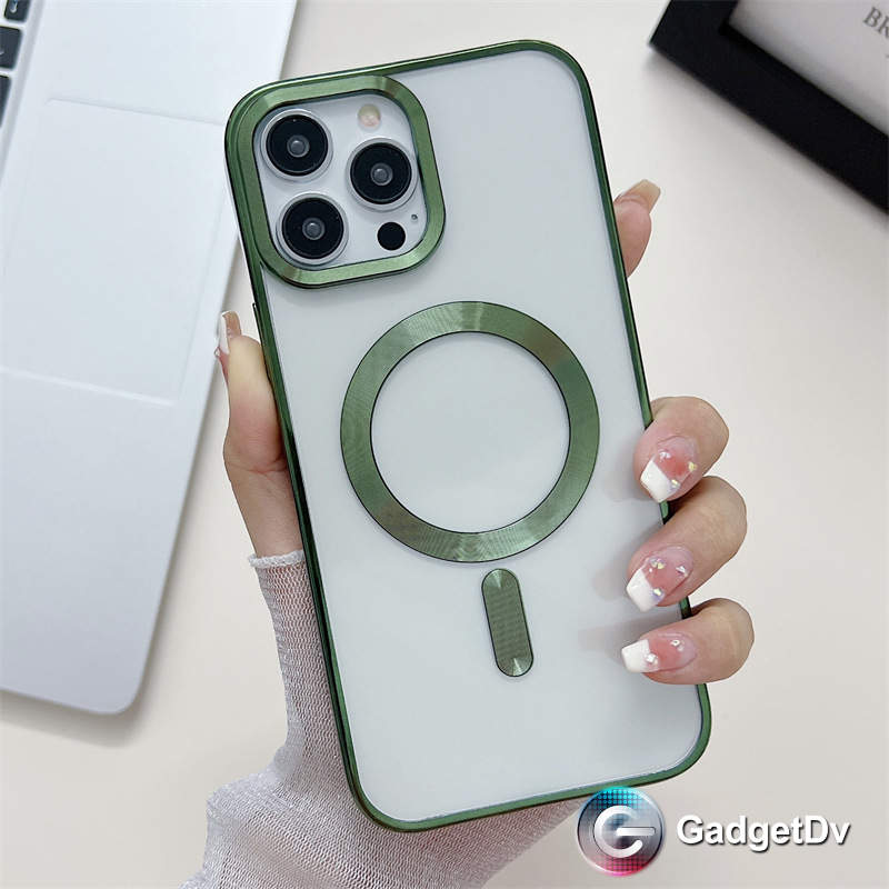 27027 iPhone 15 защитная крышка-чехол, магнитная с окантовкой