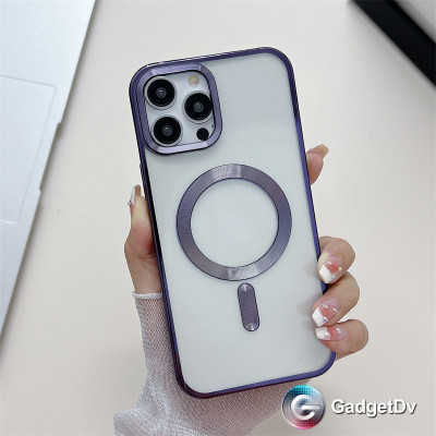 27027  iPhone 15 защитная крышка-чехол, магнитная с окантовкой