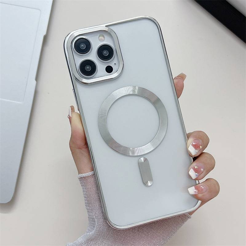 27027 iPhone 15 защитная крышка-чехол, магнитная с окантовкой