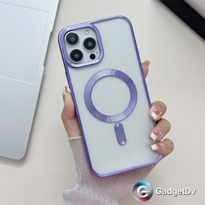 27027  iPhone 15 защитная крышка-чехол, магнитная с окантовкой